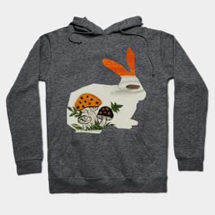 Retro mushroom bunny rabbit Hoodie